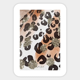 Leopard pattern - Jungle Gold Sticker